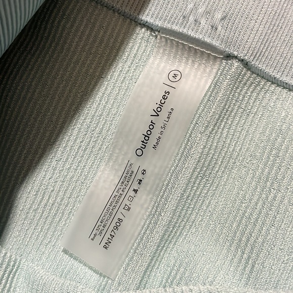 NWT Outdoor Voices Seamless Ribbed 7/8 Legging- Storm - Picture 8 of 9